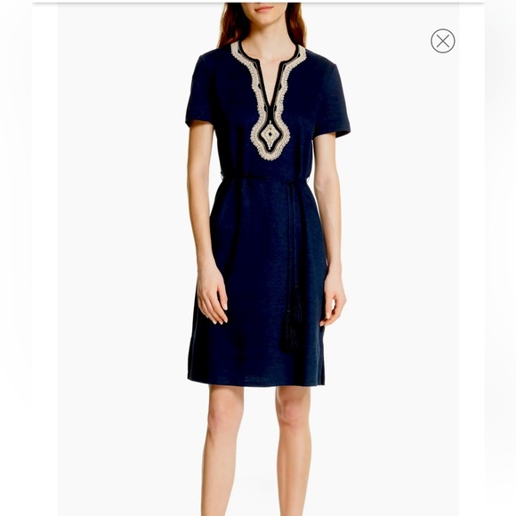 Tory Burch  Liliana Soutache Linen Dress NWT size XS - Picture 2 of 7